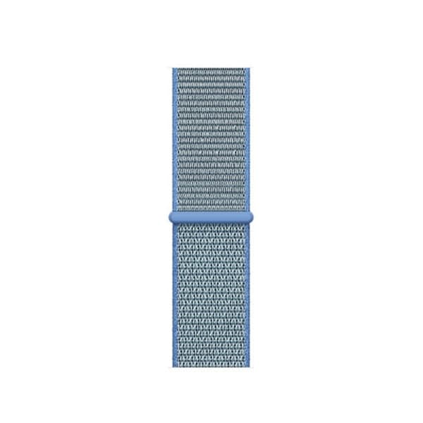 Apple Watch Series 5 40mm solid color nylon klockarmband - Lake blå Blå