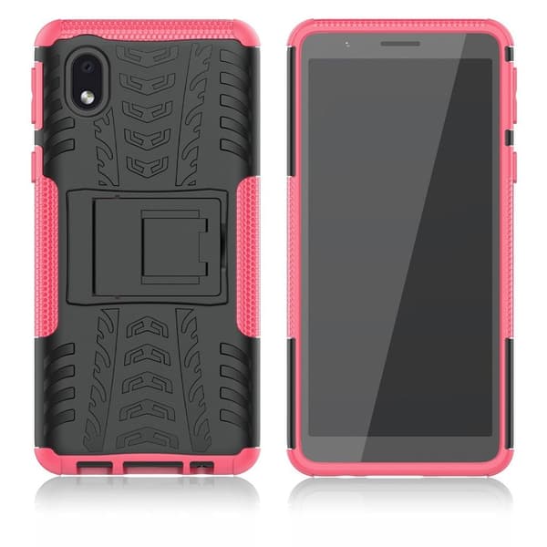 Offroad Samsung Galaxy A01 Core kotelot - Musta / Ruusu Black
