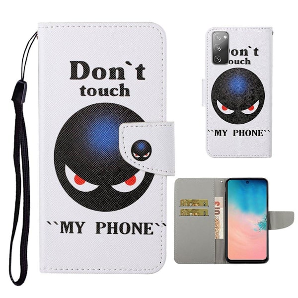 Wonderland Samsung Galaxy S20 FE 5G / S20 Fe Flip Etui - Don't Touch My Phone White