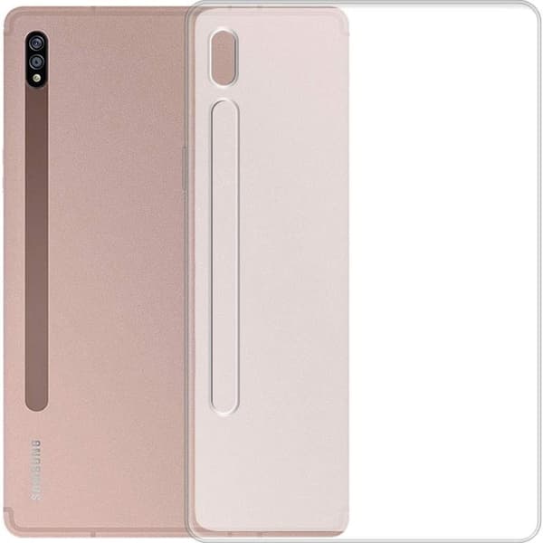 Frostat halvtransparent fodral för Samsung Galaxy Tab S8 / S7 - Transparent Transparent