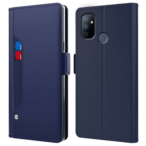 Snyggt OnePlus Nord N100 fodral med sminkspegel - Blå Blå
