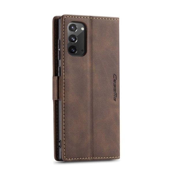 CaseMe Samsung Galaxy Note 20 vintage-kotelo - Kahvi Brown