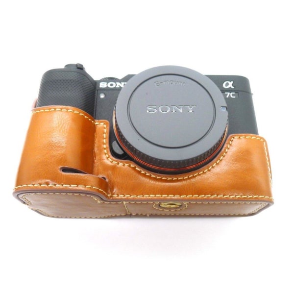 Sony a7C leather case - Brown Brun