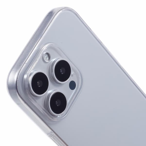 Mikrofiberfôret deksel i mykt gummi for iPhone 16 Pro - Transparent Transparent