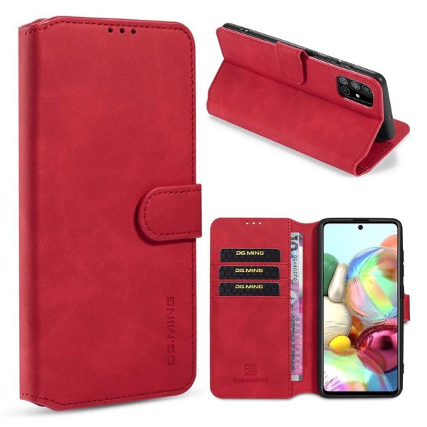 DG.MING Samsung Galaxy A51 Retro Etui - Rød Red