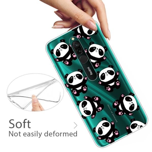 Deco Xiaomi Redmi 8 cover - Pandaer Black