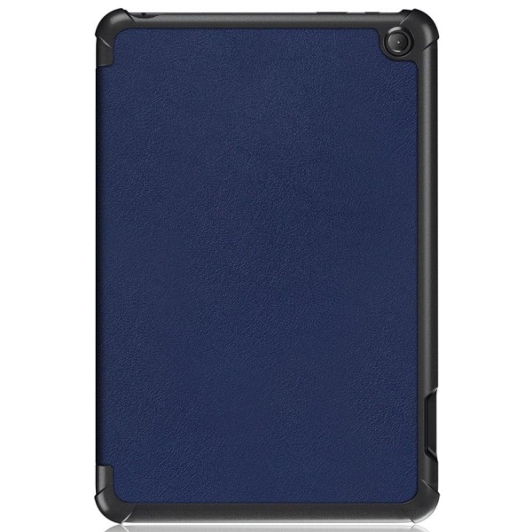 Tri-fold læder stativ taske til Amazon Fire 7 (2022) - Blå Blue