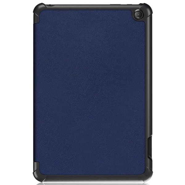 Tri-fold Leather Stand Case for Amazon Fire 7 (2022) - Blue Blå