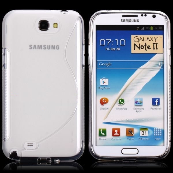 S-Line Transparent (Transparent) Samsung Galaxy Note 2 Skyddsfodral Transparent