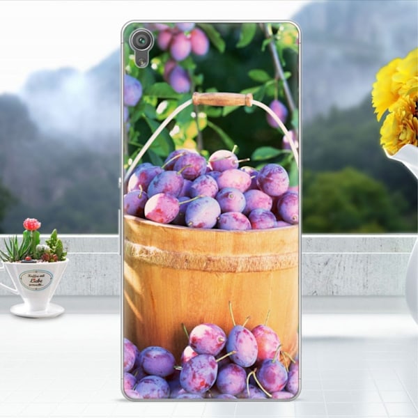 Sony Xperia XA Skal med unikt fika motiv - Plommon Lila