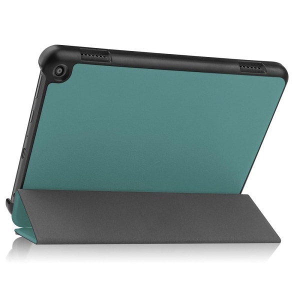 Tri-fold Leather Stand Case for Amazon Fire 8 HD (2022) - Blacki Green