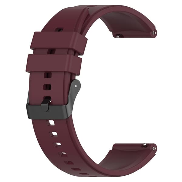 22mm silikonerem til Huawei Watch 4 / 3 / 3 Pro - Rødvin Red