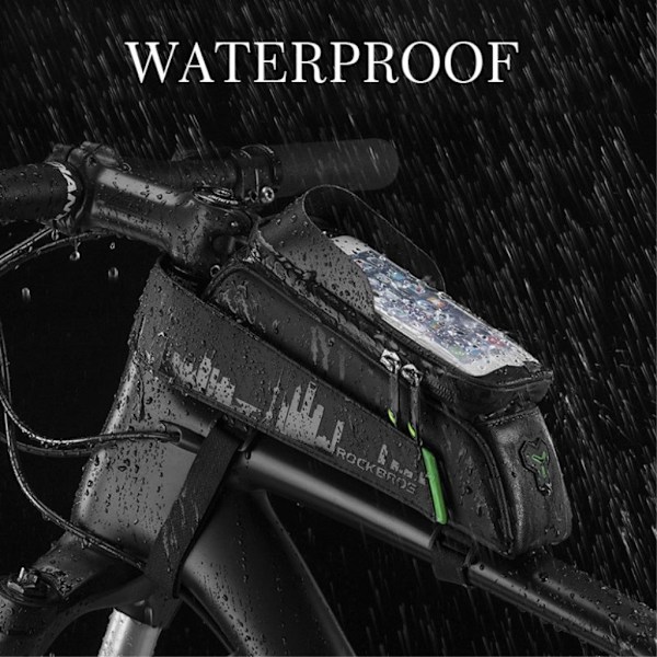 ROCKBROS 029-1BK vandtæt cykeltaske til 6-tommer smartphone Black