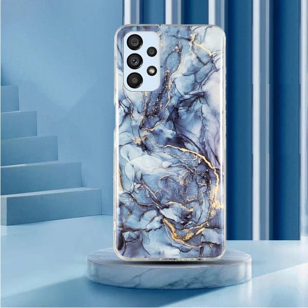 Marble Samsung Galaxy A53 5G Suojakotelo - Harmaa Silver grey