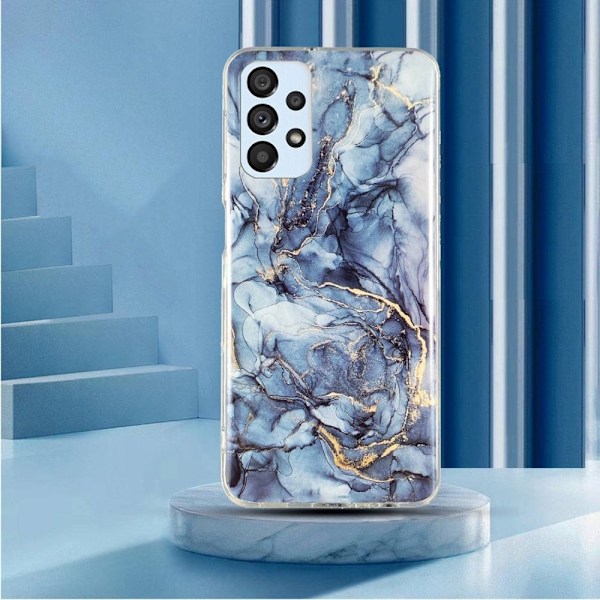 Marmormotiv Samsung Galaxy A53 5G skal - Grå Silvergrå