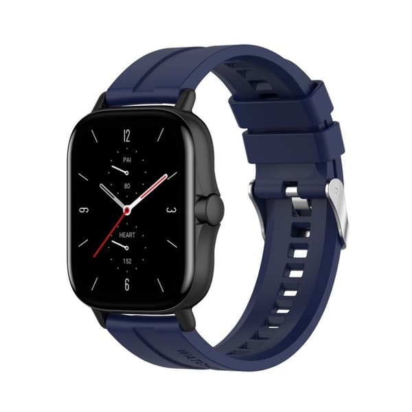 20 mm silikoneurrem til Amazfit GTS-enheder - Midnatsblå Blue