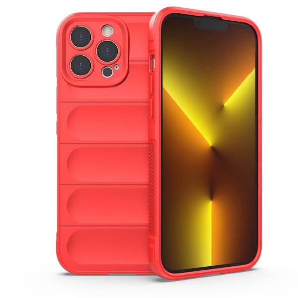Deksel med mykt grep for iPhone 13 Pro Max - Rød Red