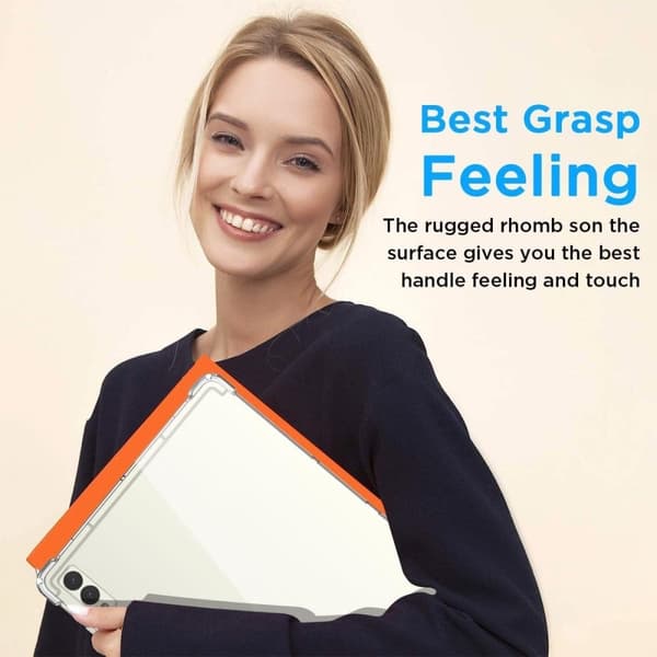 Samsung Galaxy Tab S9 FE Plus Case - HD Clear Silicone Cover Transparent