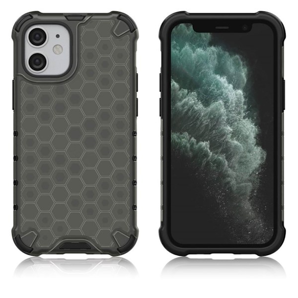 Bofink Honeycomb iPhone 12 Mini deksel - Grå Silver grey