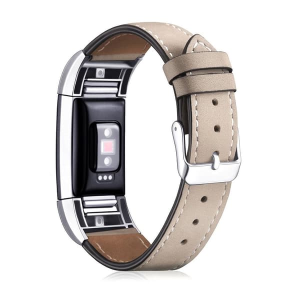 Fitbit Charge 2 Rem i ægte læder - Beige Beige