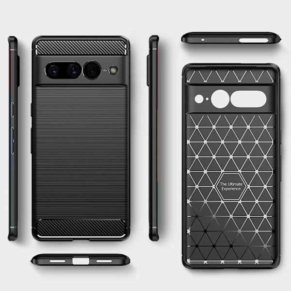 Carbon Flex Google Pixel 7 Pro skal - Blå Blå
