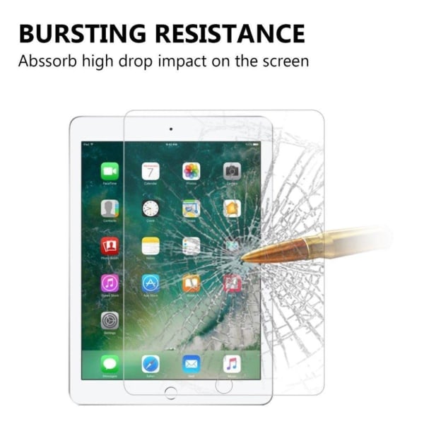 iPad Mini (2019) 9H rundade hörn tempererat glas skärmskydd Transparent