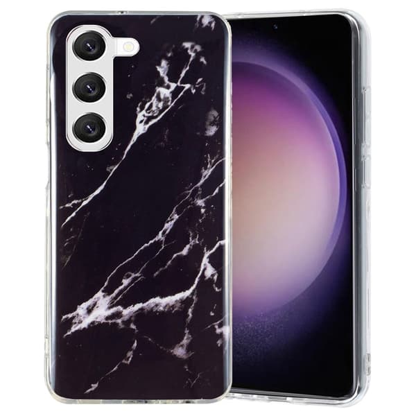 Marble Samsung Galaxy S23 Plus Etui - Svart Black