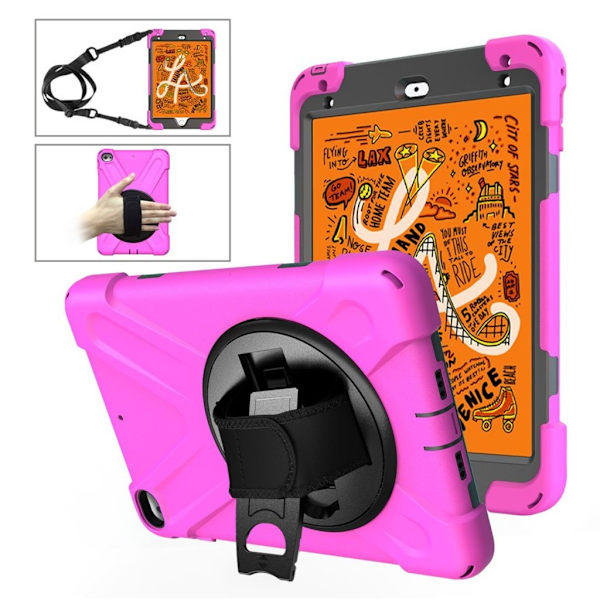 iPad Mini (2019) X-Shape silikonfodral - Ros Rosa
