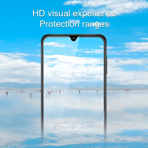 AMORUS arch edge skærmbeskytter i hærdet glas til Samsung Galaxy A03 Core Transparent