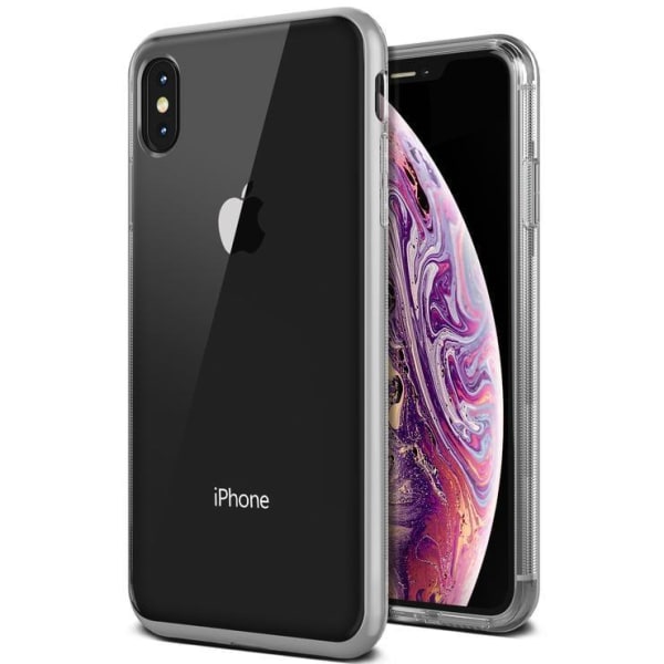 VRS Design iPhone XS Max Crystal Bumper - Stål Silver Silvergrå