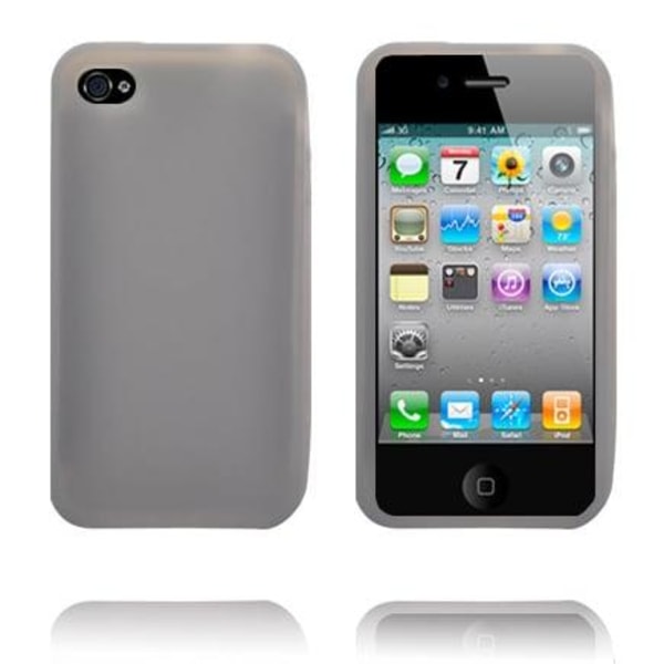 Soft Shell (Harmaa) iPhone 4S Silikonikuori Silver grey