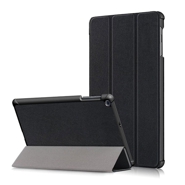 Samsung Galaxy Tab A 10.1 (2019) kolminkertainen nahkakotelo - Musta Black