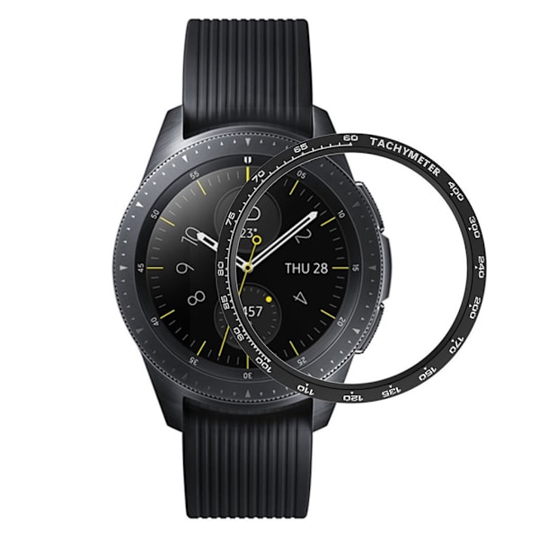 Samsung Galaxy Watch (42mm) rustfrit stål bezel - Sort Black