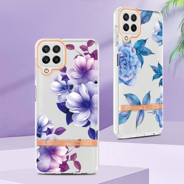 Supertyndt og slidstærkt softcover til Samsung Galaxy A22 4G / M32 - Lilla Begonia Purple