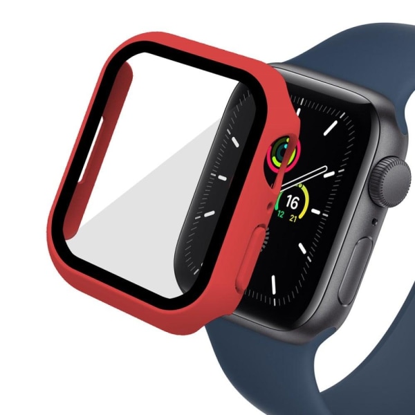 ENKAY Apple Watch (45mm) 2-in-1 cover + 9H tempered glass - Red Röd