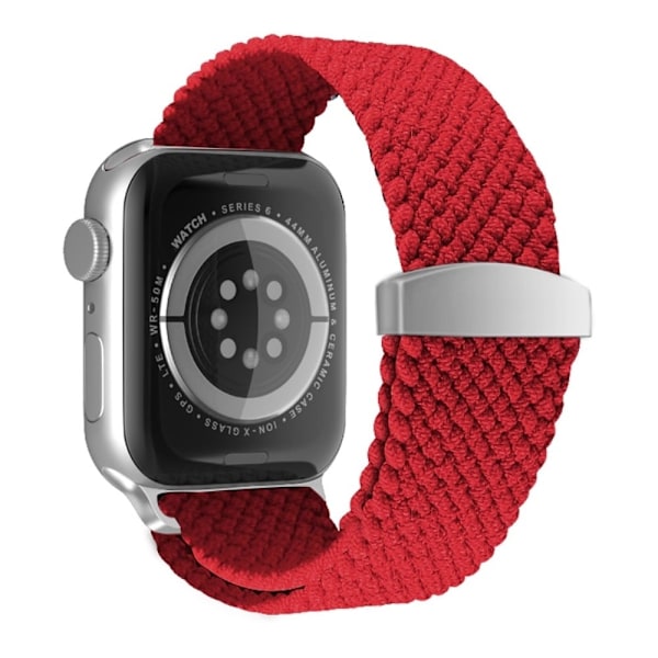 Apple Watch (41mm) elastisk nylon-urrem - Rød Red