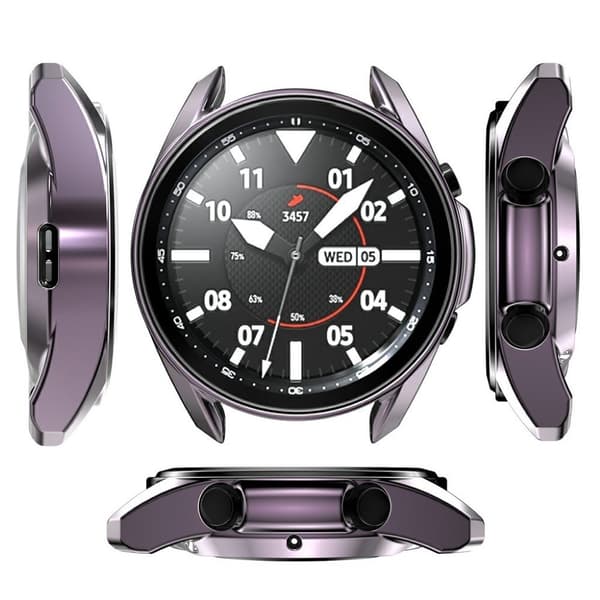 Samsung Galaxy Watch 3 (41 mm) slitesterk galvanisert støtfanger - Grå Silver grey