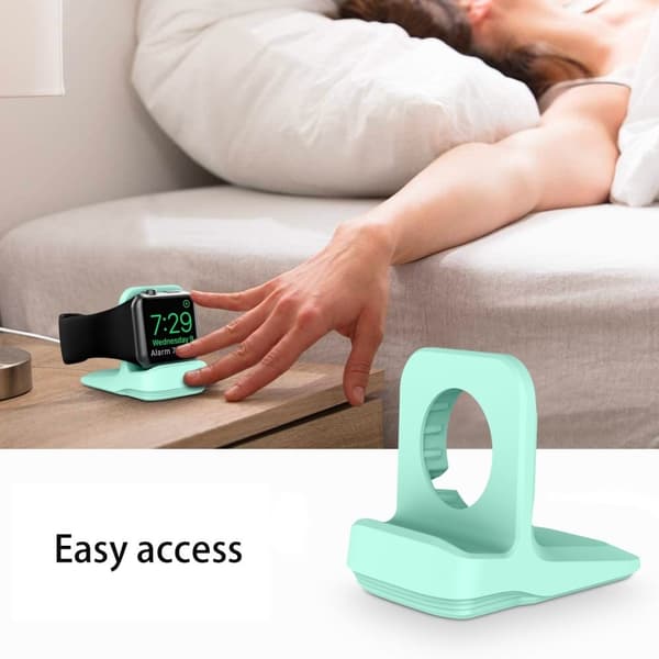Apple Watch ladestativ i silikon - Mintgrønn Green