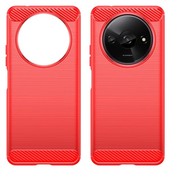 Carbon Flex Xiaomi Redmi A3 kotelot - Punainen Red