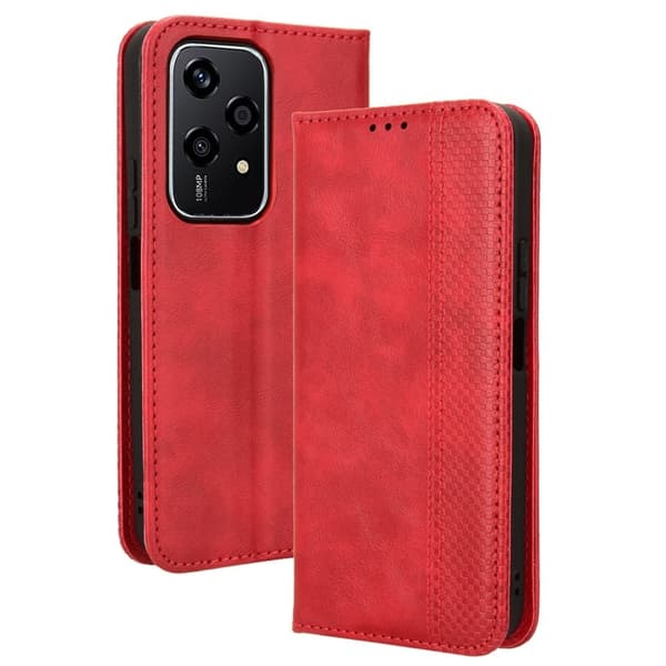 Bofink Vintage Honor 200 Lite nahkakotelo - Punainen Red