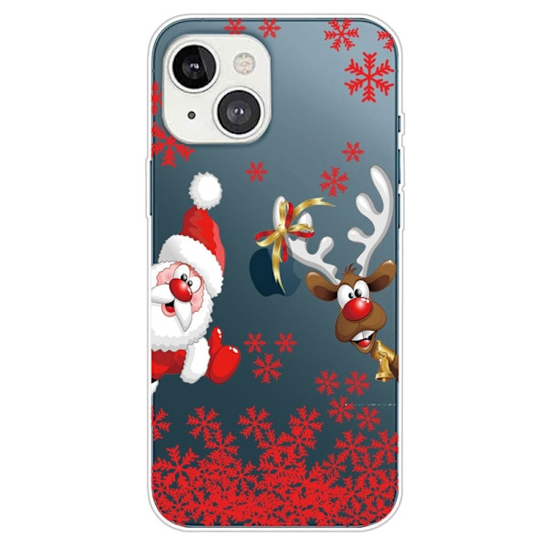 Julfodral till iPhone 14 - Julhjort Röd