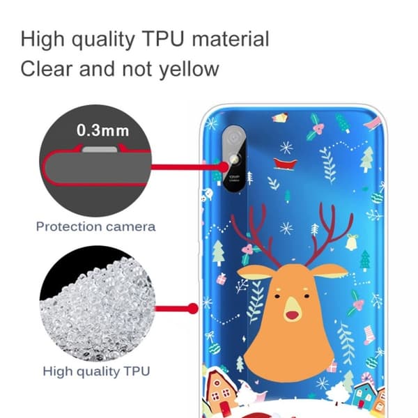 Juleetui til Xiaomi Redmi 9A - Elg Brown