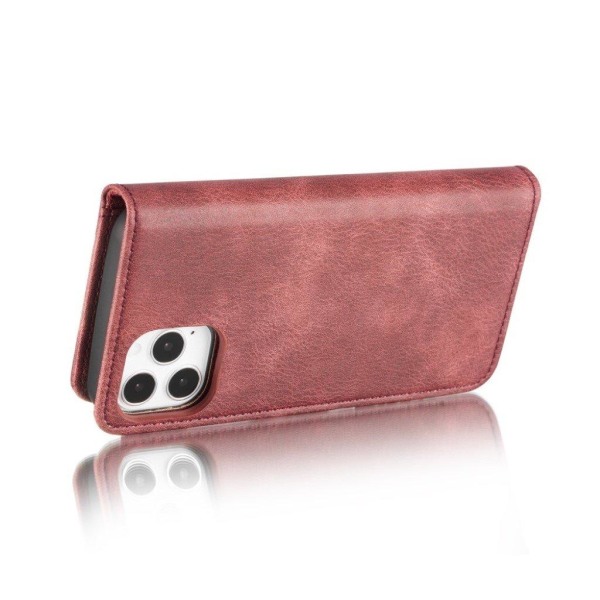 DG.MING iPhone 12 Pro / iPhone 12 2-i-1 etui med pung - Rød Red