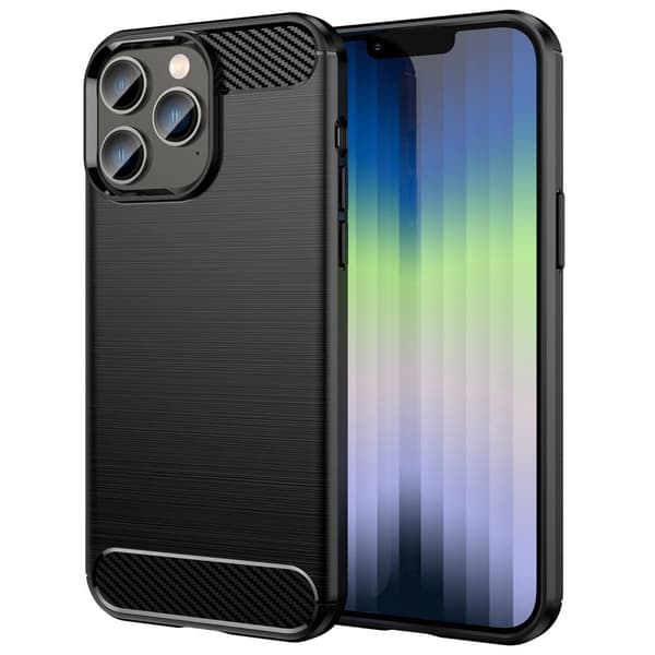 Carbon Flex Suojakotelo iPhone 14 Pro - Musta Black