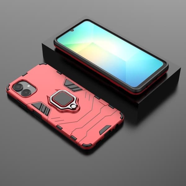 Støtsikkert Samsung Galaxy A06 Panther-telefonetui - Rød Red
