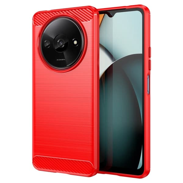 Carbon Flex Xiaomi Redmi A3 skal - Röd Röd