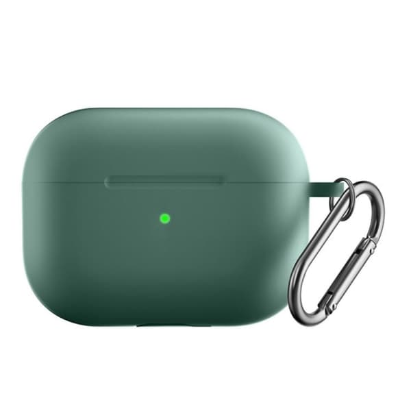 AirPods Pro 2 silikonikotelo soljella - Tummanvihreä Green