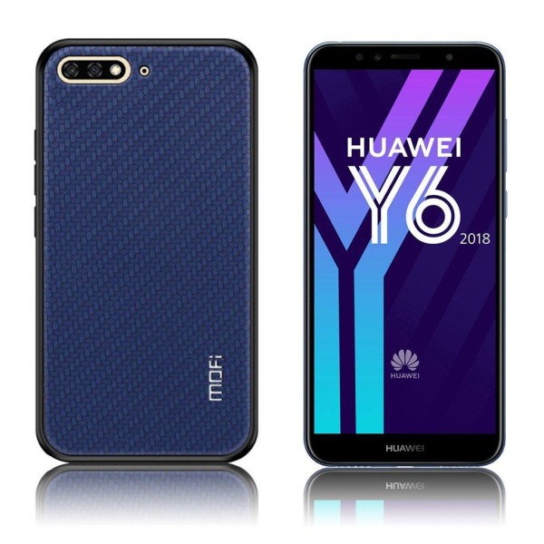 MOFI Huawei Y6 2018 woven hybridi suojakotelo - Sininen Blue