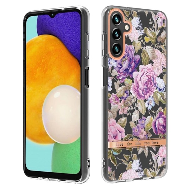 Supertunt och tåligt mjukfodral för Samsung Galaxy A13 5G - Lila Pion Lila
