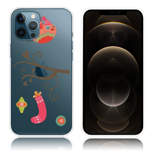 Juleetui til iPhone 12 Pro Max - Julesok Multicolor